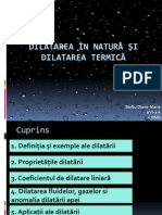 Dilatarea În Natură Și Dilatarea Termica