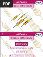 Resistance and Resistivity