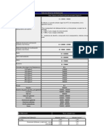 Tabla de Modulos de Elasticidad