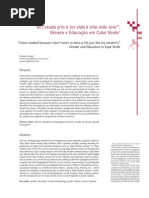 Celeste Fortes - Género e Educação