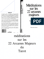 Meditations Sur Les 22 Arcanes Majeurs DuTarot  - Valentin Tomberg 