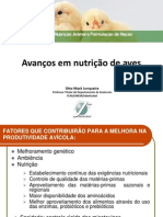 Avanços Em Nutrição de Aves