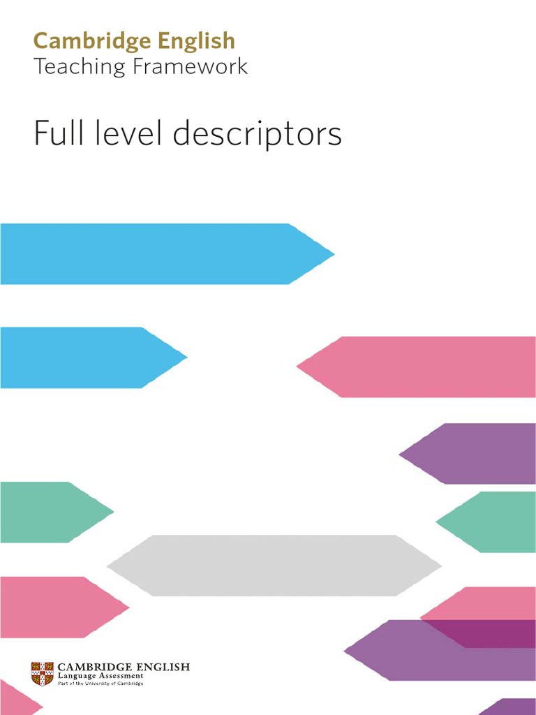 Full Level Descriptors Teaching Framework PDF Second Language