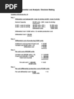 Download Differential Cost Analysis Examples by Muhammad azeem SN23088045 doc pdf