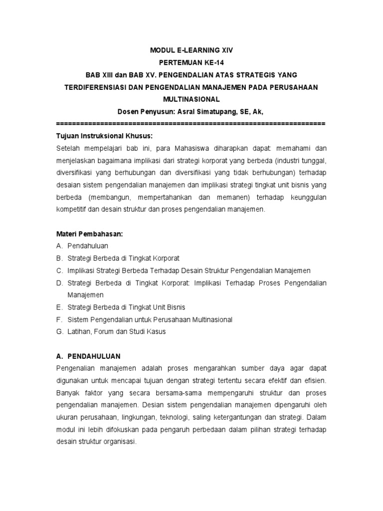 Soal Dan Jawaban Uas Sistem Pengendalian Manajemen Bali Teacher