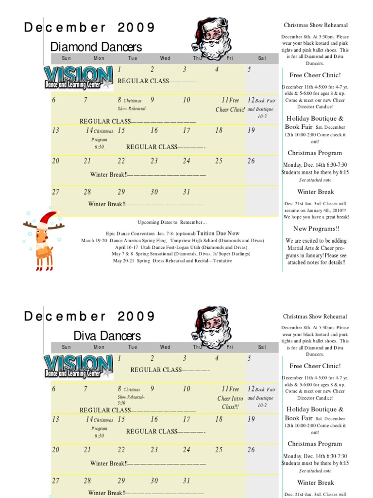 December Calendars | PDF | Holidays | Observances
