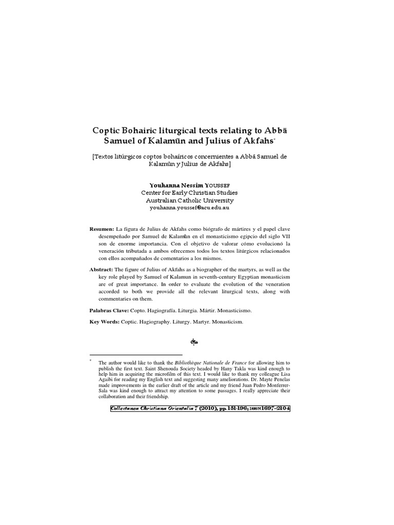 151 Coptic Orthodox Church Of Alexandria Lords Prayer - 