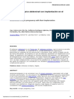 Embarazo Ectópico Abdominal Con Implantación en El Hígado