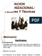 Clase 6 Motivacion Organizacional