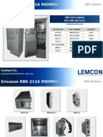 Ericsson RBS 2116 900MHz Radio Base Station Parts