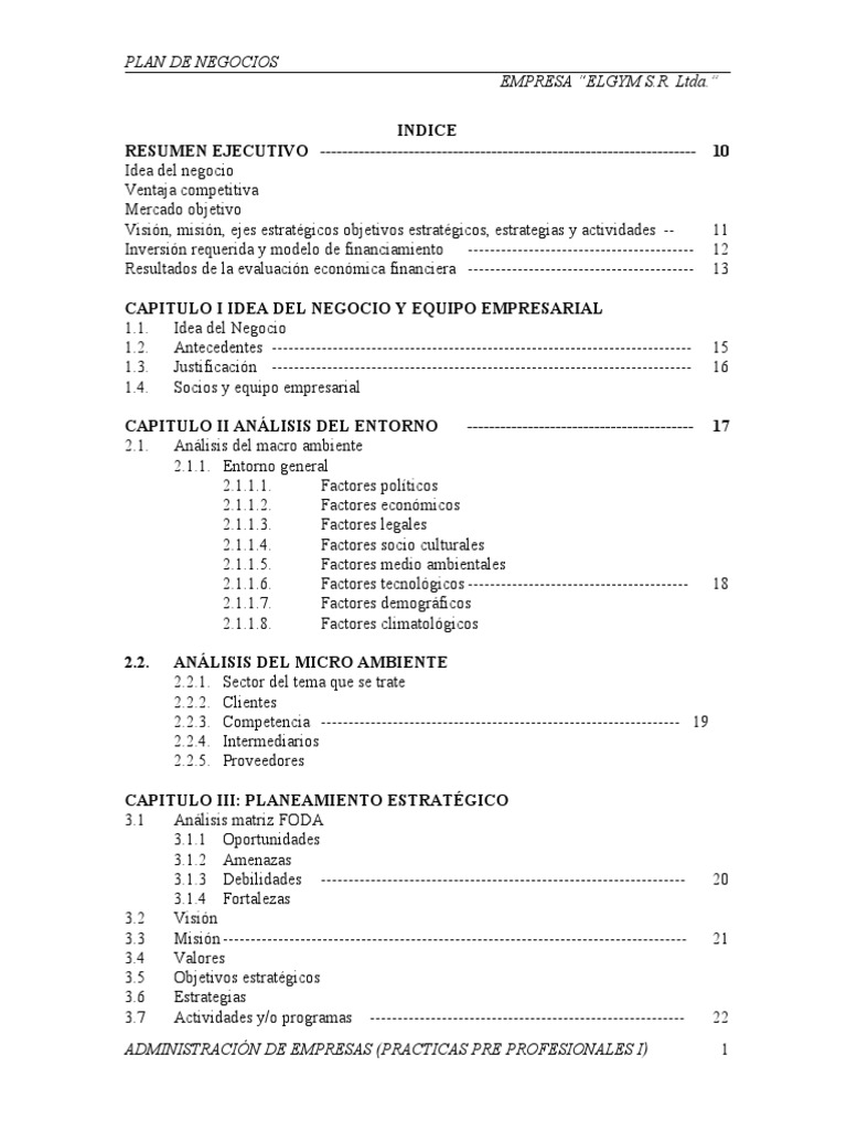 Plan de Negocios Fca Yogurt y Jugos | PDF | Análisis FODA | Mercado ...