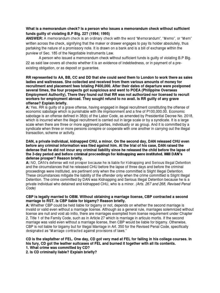 What is a Memorandum Check Cheque Negotiable Instrument