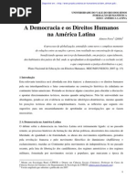 PETRY, Almiro (2008). a Democracia e Os Dirietos Humanos Na América Latina.