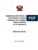 Situacion Del Personal de La Administracion Publica Informe Final