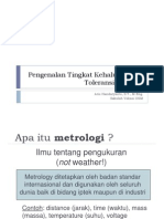 Metrologi dan Toleransi Dimensi