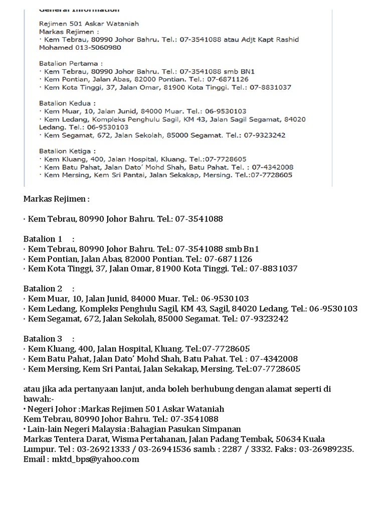 Alamat Askar Wataniah Pdf