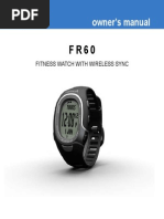 Owner's Manual: Fitness Watch With Wireless Sync