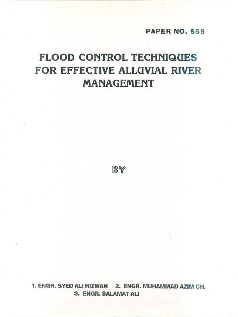 Flood Control Techniques | PDF