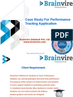 Case Study For Performance Tracting Application