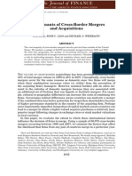 Determinants of Cross-Border Mergers and Acquisitions: Isil Erel, Rose C. Liao and Michael S. Weisbach