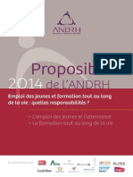 Propositions  ANDRH 2014