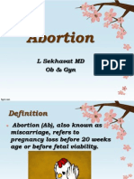 Abortion: L Sekhavat MD Ob & Gyn
