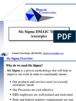 Berger Consulting 3.1b_Six Sigma DMAIC Training Overview Excerpts-3!19!09