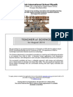 Teacher - Science - Apr 14
