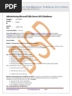 Microsoft SQL 2012 DBA