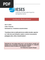Avaliação Multicultural