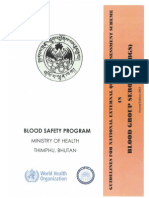 BhutanNationalExternalQualityAssessmentSchemeBloodGroupSerology