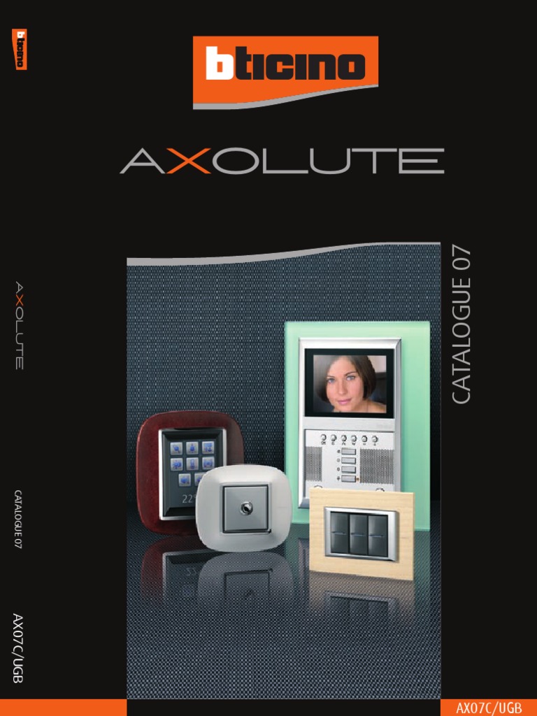Axolute Catalogue: Design & Tech | PDF | Electrical Connector | Video