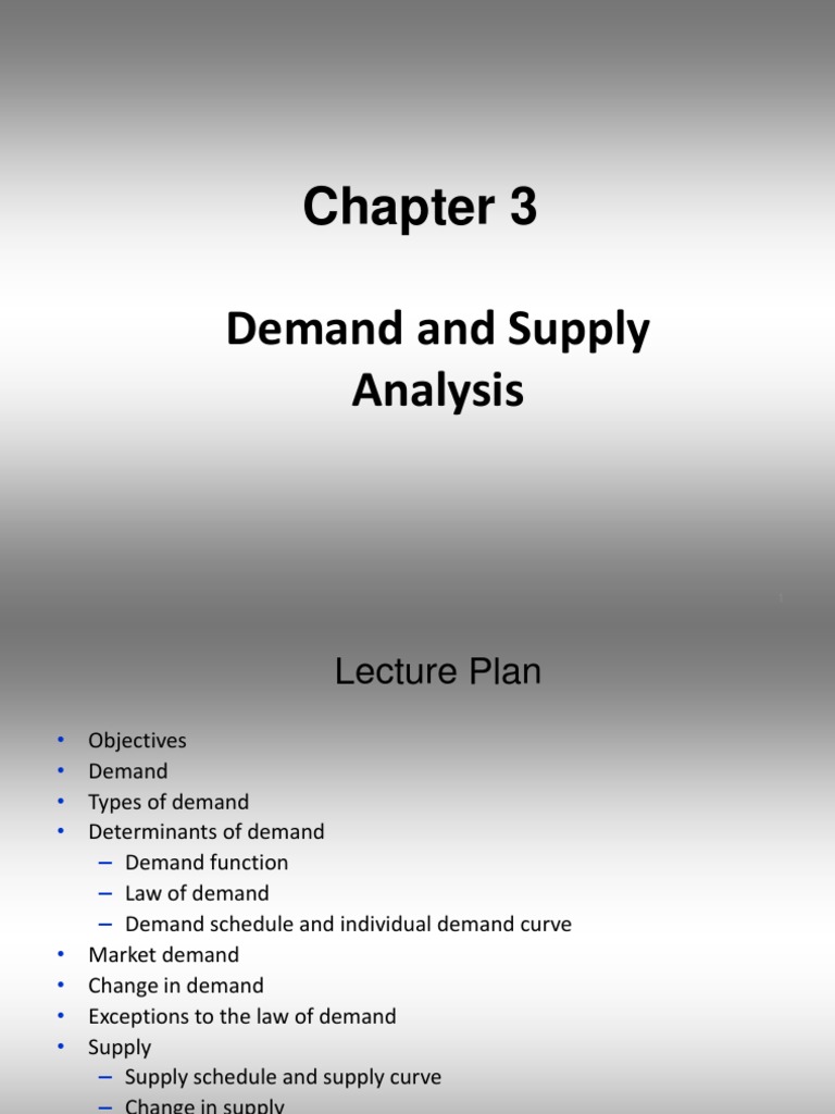 3 Demand and Supply Analysis | PDF | Supply And Demand | Demand