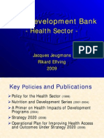 Asian Development Bank: - Health Sector