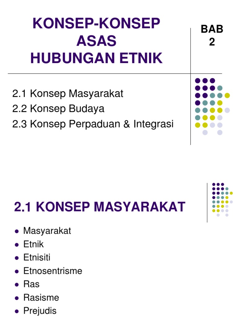 BAB 2 Hubungan Etnik  PDF
