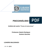 Trabajo Psicoanálisis I (Funes El Memorioso) - Leandro Maldonado