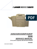Ricoh Aficio 700 - A292,A293,A292P,A293P,B098_Service Manual (Aficio 551 - 700) Por M & R
