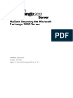 Mailbox Recovery for Microsoft Exchange 2000 Server