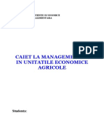 Caiet La Managementul in Unitatile Economice Agricole