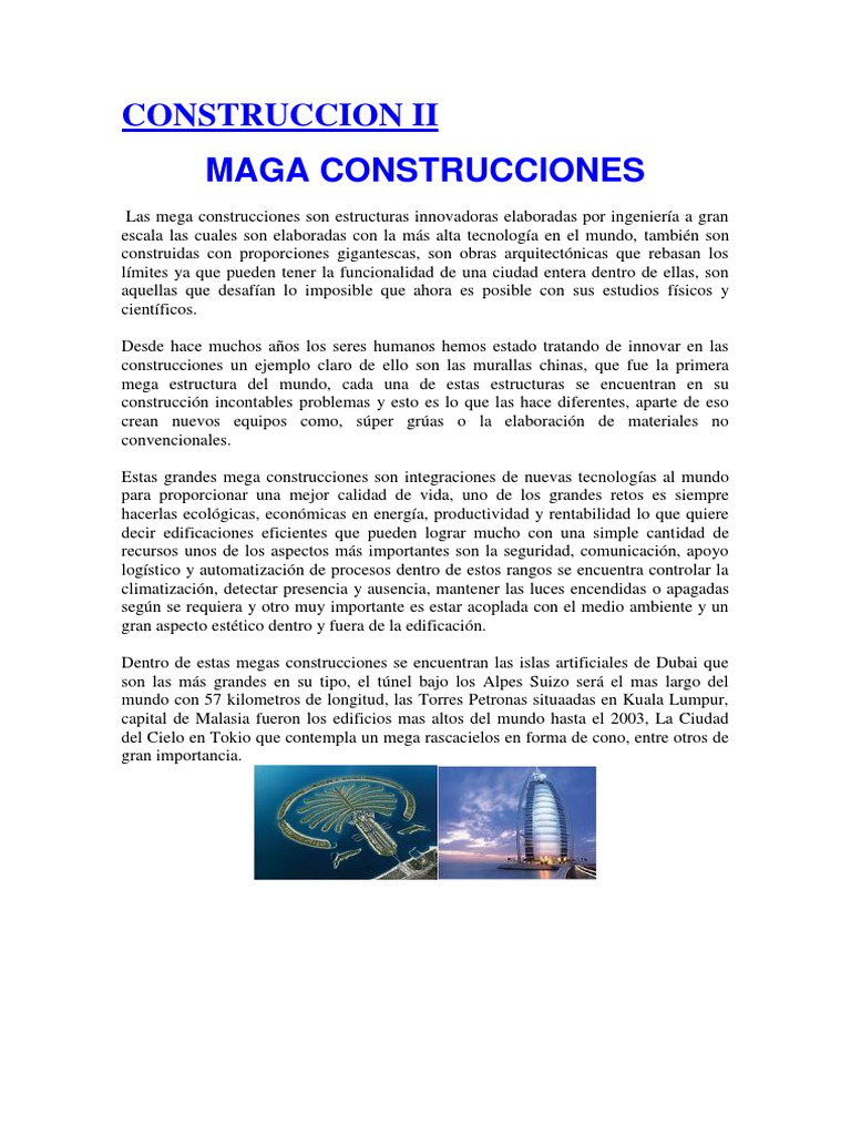 Mega Construcciones: Innovación y Desarrollo | PDF | Lima | Londres