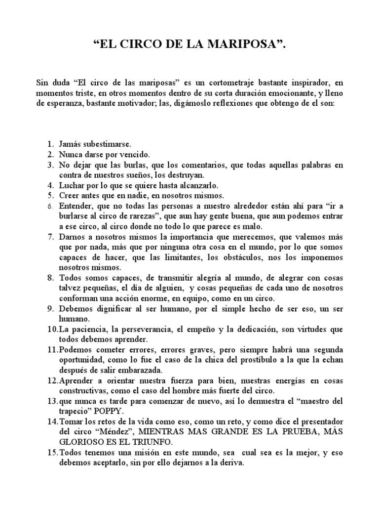 El Circo de La Mariposa