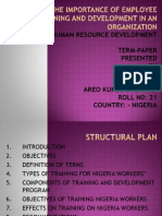 Human Resource Development Term-Paper Presented BY