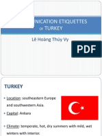 Communication Etiquettes Turkey: Lê Hoàng Thúy Vy