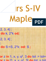 Cours Maple S4 