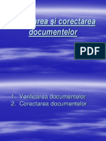 Prezentare - Verificarea Şi Corectarea Documentelor