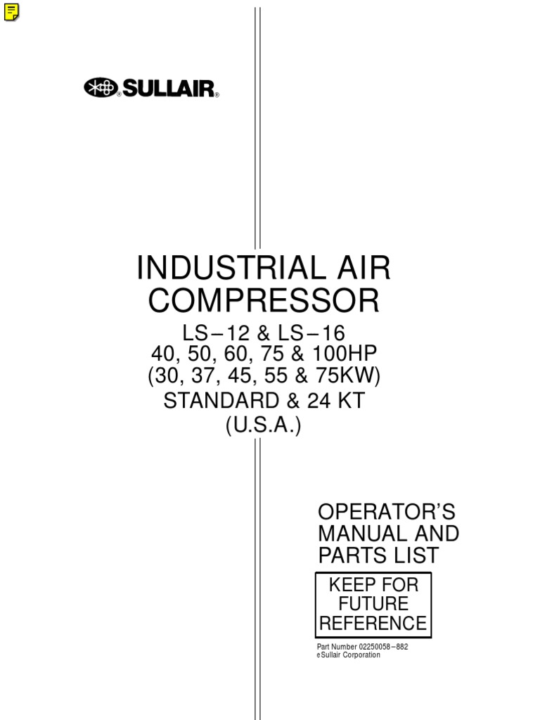 Sullair 185 Wiring Diagram Wiring Library