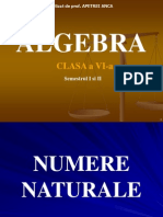 Algebra Clasa a Vi-A