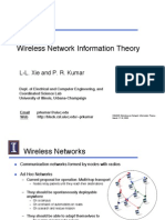 Wireless Network Information Theory: L-L. Xie and P. R. Kumar