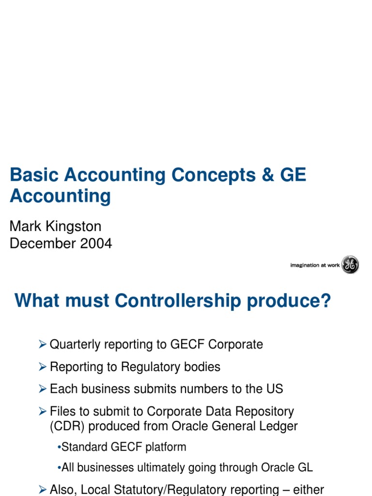 Basic Accounting Concepts - GE Accounting | PDF | Debits And Credits ...