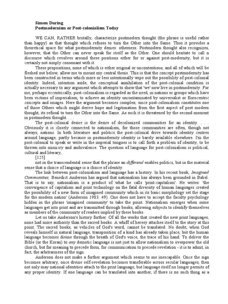 Post colonialism examples picture